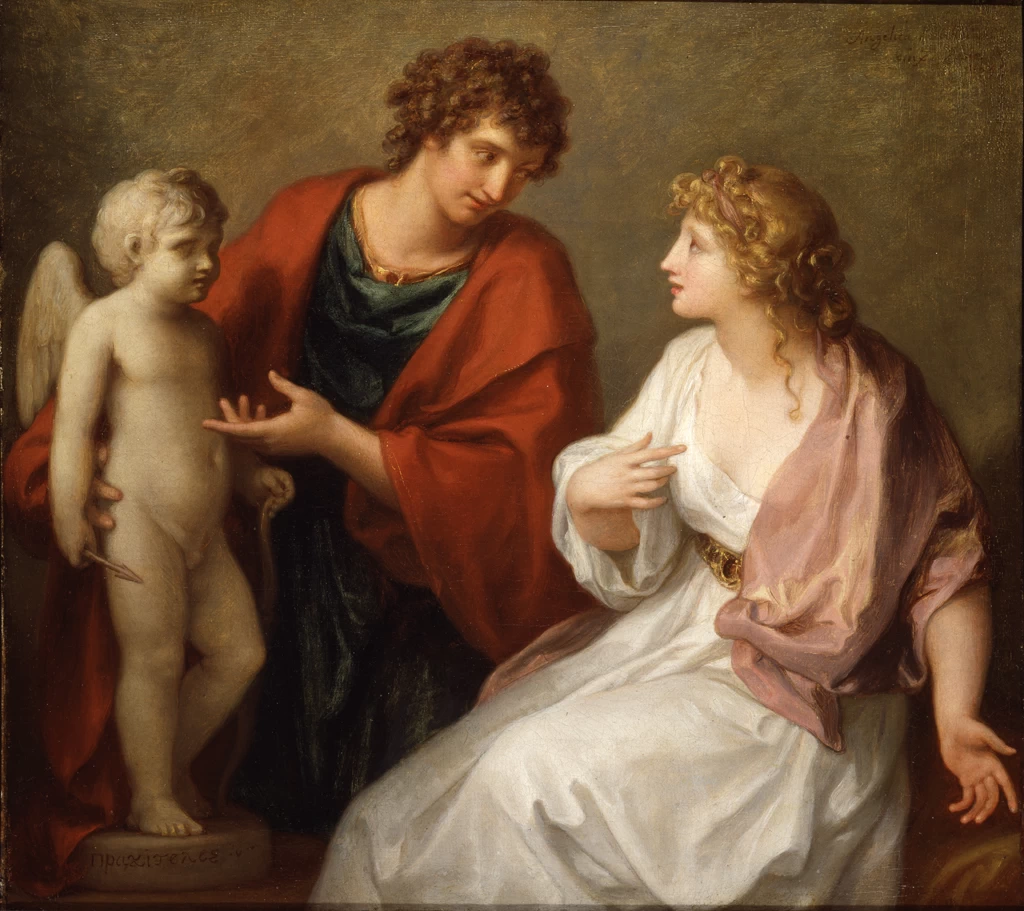Angelika Kauffmann - 123, Prassitele consegna a Frine la statua di Cupido, Rhode Island School of Design Museum